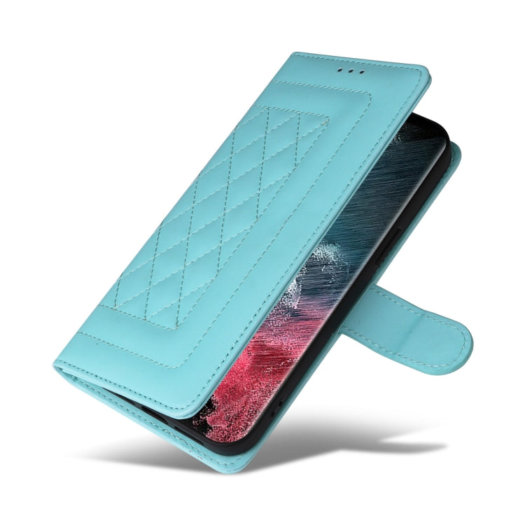 For Samsung Galaxy S22 Ultra 5G Diamond Lattice Leather Flip Phone Case