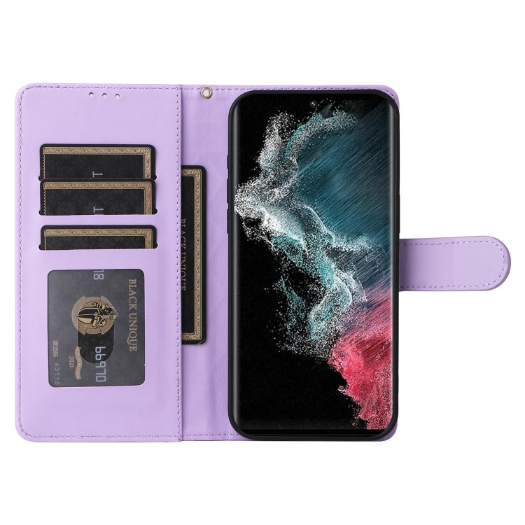 For Samsung Galaxy S22 Ultra 5G Diamond Lattice Leather Flip Phone Case