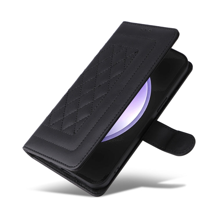 For Samsung Galaxy S23 FE 5G Diamond Lattice Leather Flip Phone Case