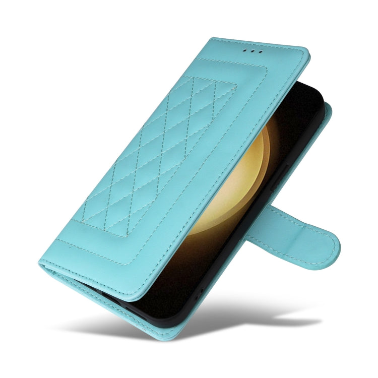 For Samsung Galaxy S23+ 5G Diamond Lattice Leather Flip Phone Case