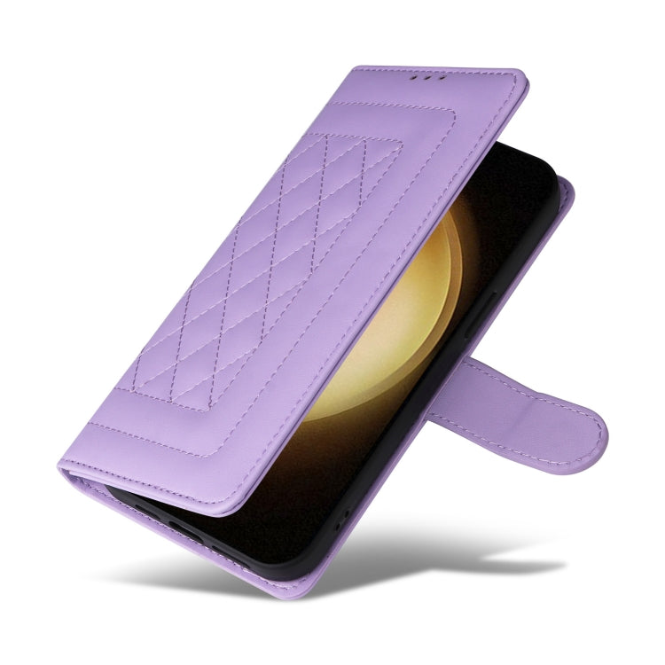 For Samsung Galaxy S23+ 5G Diamond Lattice Leather Flip Phone Case