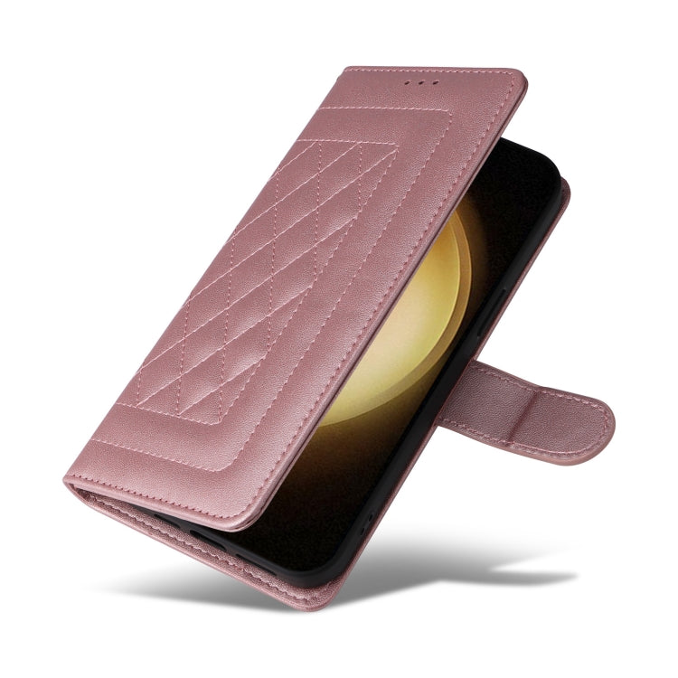 For Samsung Galaxy S23+ 5G Diamond Lattice Leather Flip Phone Case