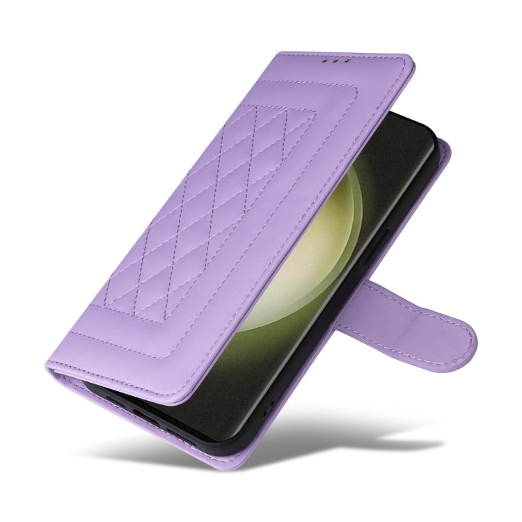 For Samsung Galaxy S23 Ultra 5G Diamond Lattice Leather Flip Phone Case