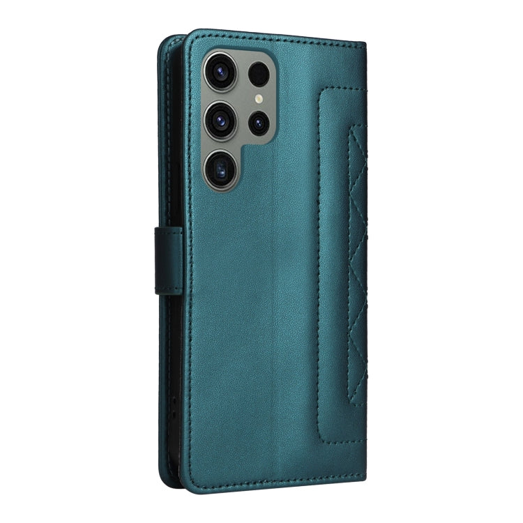 For Samsung Galaxy S23 Ultra 5G Diamond Lattice Leather Flip Phone Case
