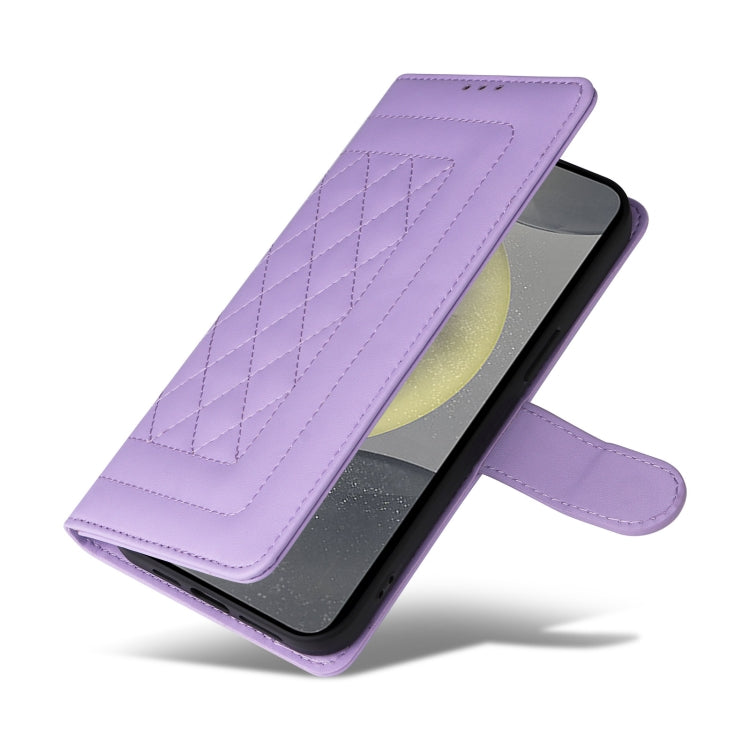 For Samsung Galaxy S24 5G Diamond Lattice Leather Flip Phone Case