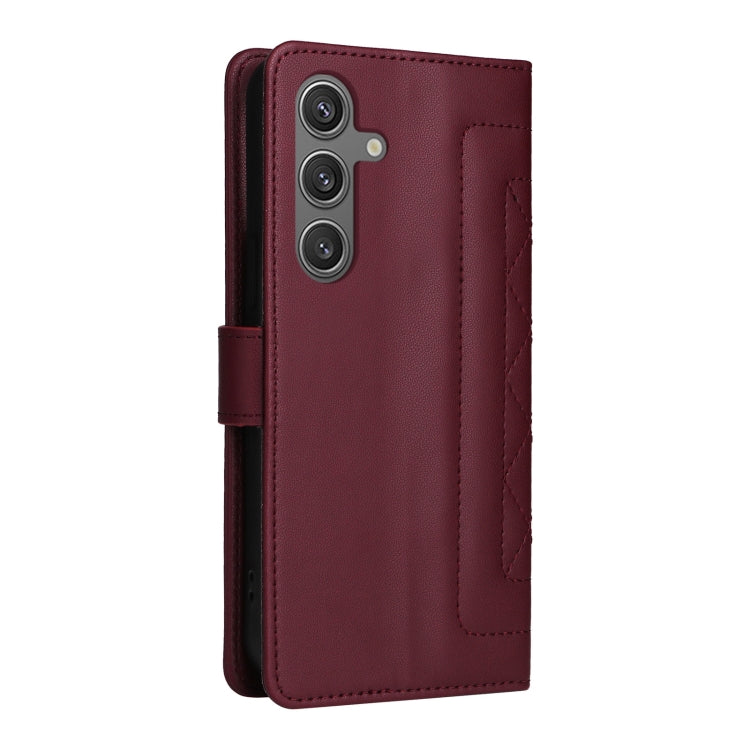 For Samsung Galaxy S24 5G Diamond Lattice Leather Flip Phone Case