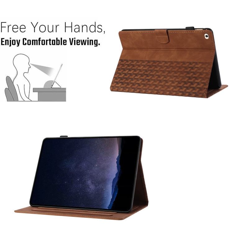For iPad Air / Air 2 / 9.7 2017 / 2018 Building Blocks Embossed Leather Smart Tablet Case