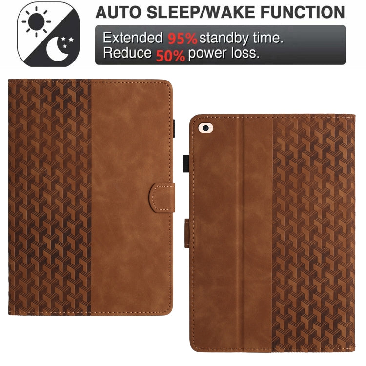 For iPad Air / Air 2 / 9.7 2017 / 2018 Building Blocks Embossed Leather Smart Tablet Case