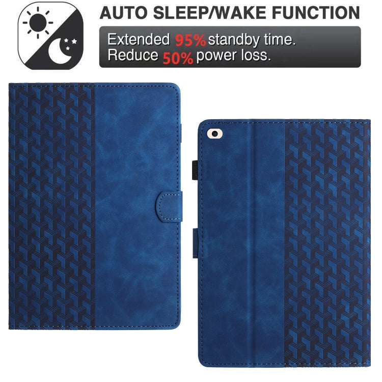For iPad Air / Air 2 / 9.7 2017 / 2018 Building Blocks Embossed Leather Smart Tablet Case