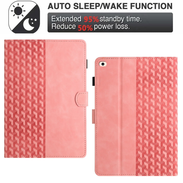 For iPad Air / Air 2 / 9.7 2017 / 2018 Building Blocks Embossed Leather Smart Tablet Case