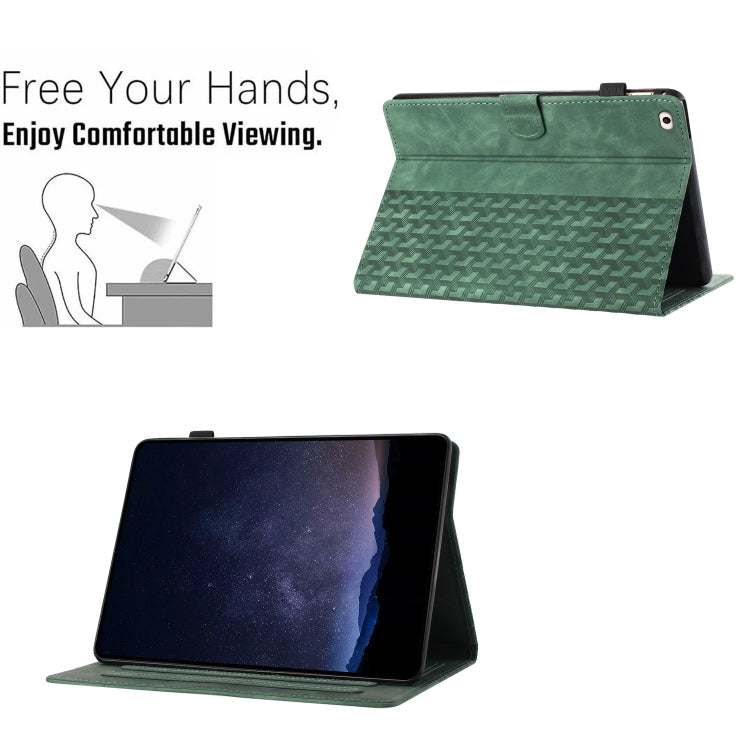 For iPad Air / Air 2 / 9.7 2017 / 2018 Building Blocks Embossed Leather Smart Tablet Case