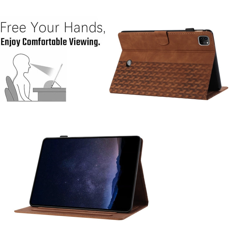 For iPad Pro 11 2025 / 2024 Building Blocks Embossed Leather Smart Tablet Case