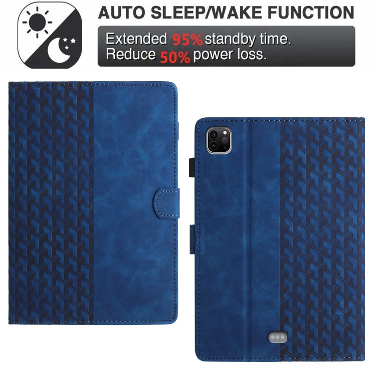 For iPad Pro 11 2025 / 2024 Building Blocks Embossed Leather Smart Tablet Case