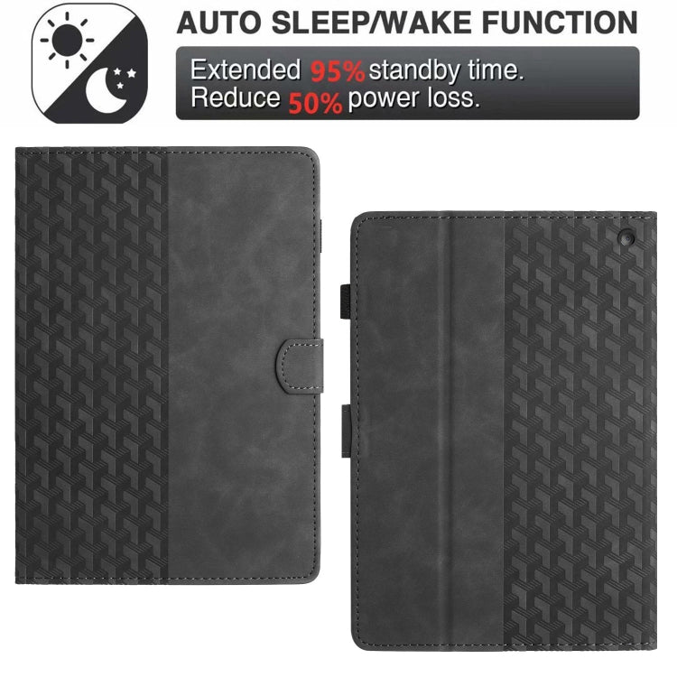 For Amazon Fire HD10 2023/2021 Building Blocks Embossed Leather Smart Tablet Case