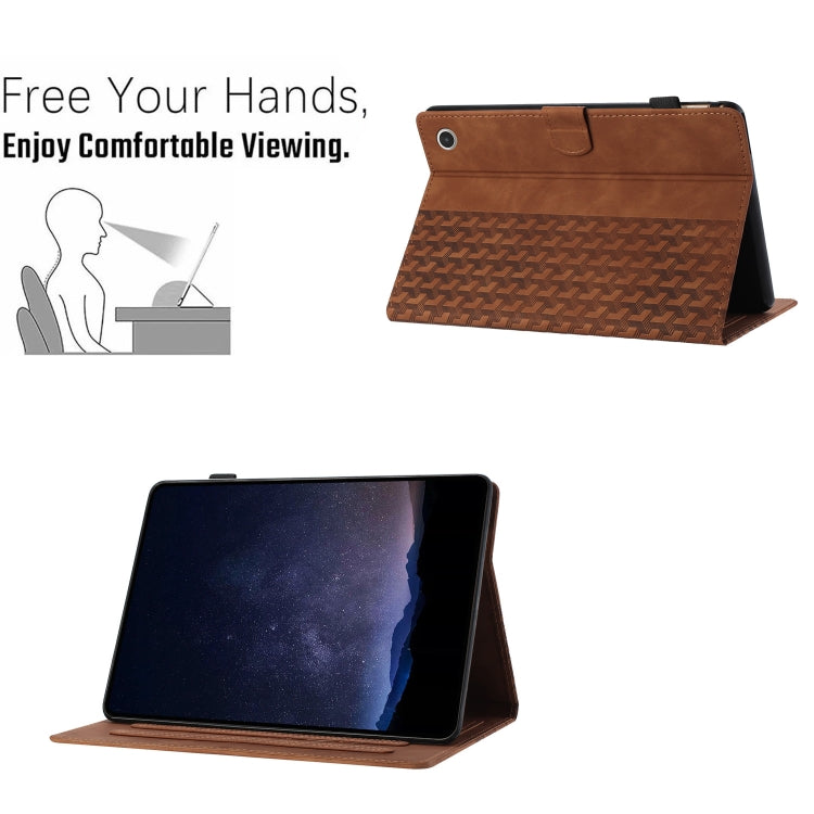 For Amazon Fire Max 11 Building Blocks Embossed Leather Smart Tablet Case