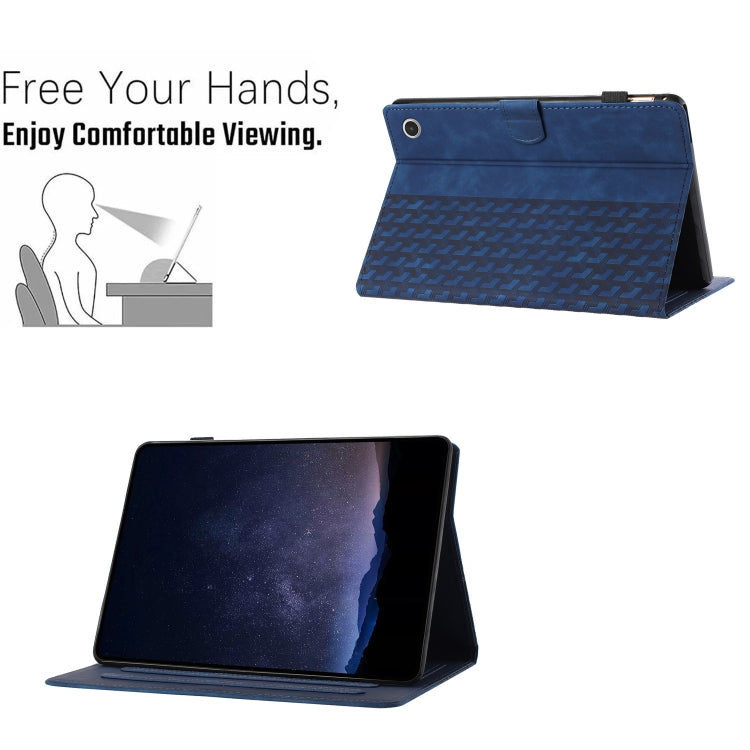 For Amazon Fire Max 11 Building Blocks Embossed Leather Smart Tablet Case