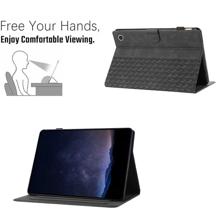 For Amazon Fire Max 11 Building Blocks Embossed Leather Smart Tablet Case