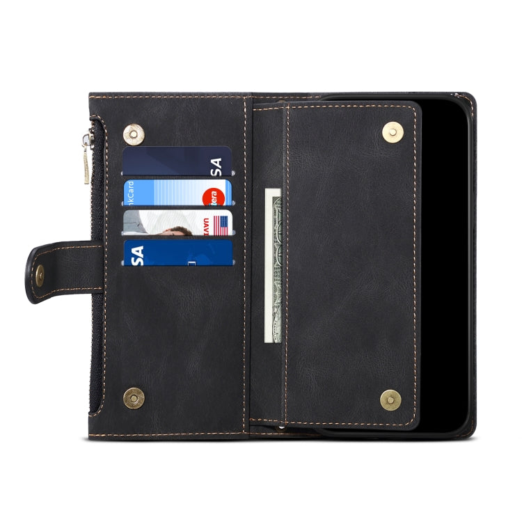 For Motorola Moto E14 ESEBLE Retro Frosted RFID Leather Phone Case