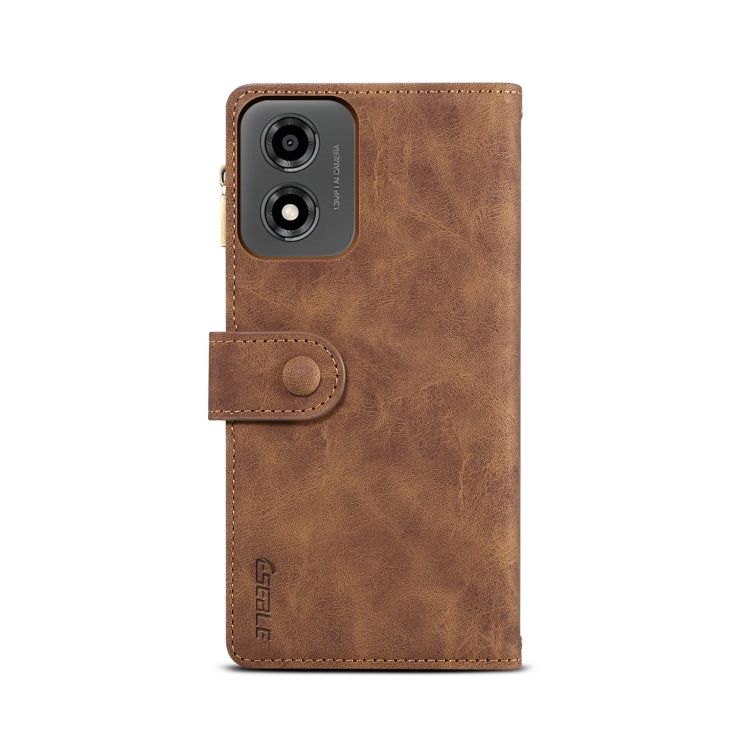 For Motorola Moto E14 ESEBLE Retro Frosted RFID Leather Phone Case