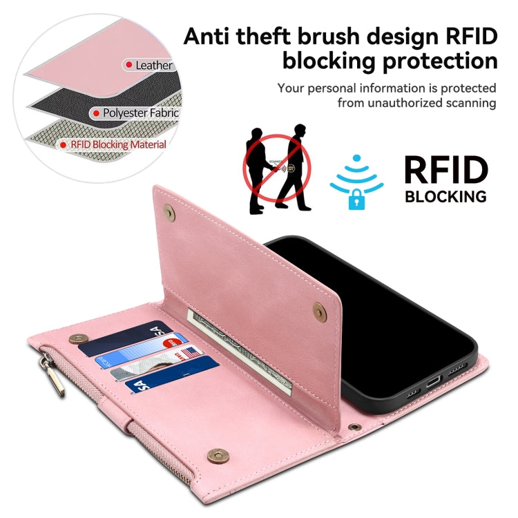 For Motorola Moto E14 ESEBLE Retro Frosted RFID Leather Phone Case