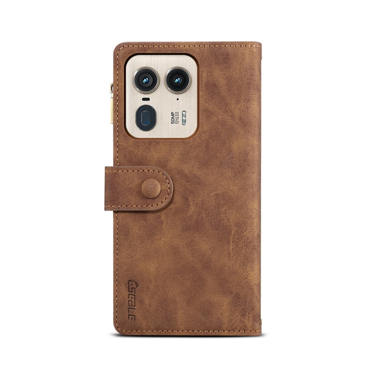 For Motorola Edge 50 Ultra ESEBLE Retro Frosted RFID Leather Phone Case