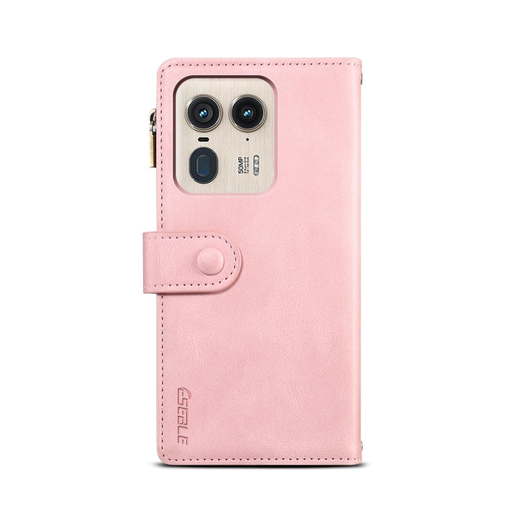 For Motorola Edge 50 Ultra ESEBLE Retro Frosted RFID Leather Phone Case