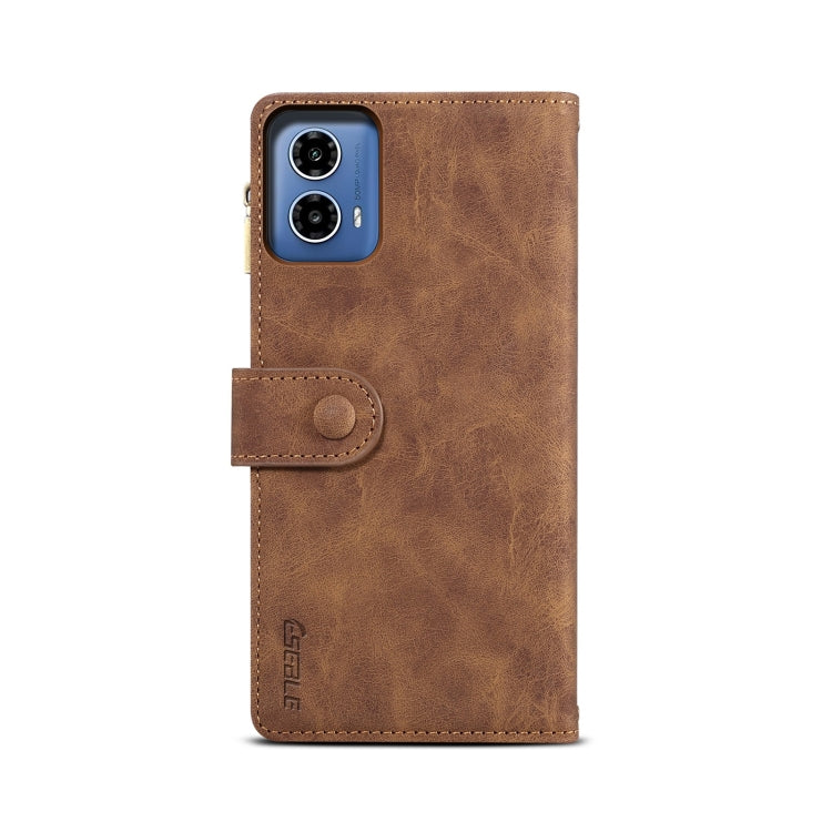 For Motorola Moto G85 ESEBLE Retro Frosted RFID Leather Phone Case