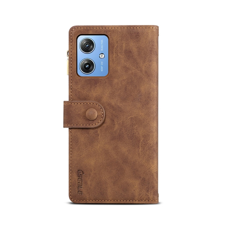 For Motorola Moto G64 5G Global ESEBLE Retro Frosted RFID Leather Phone Case