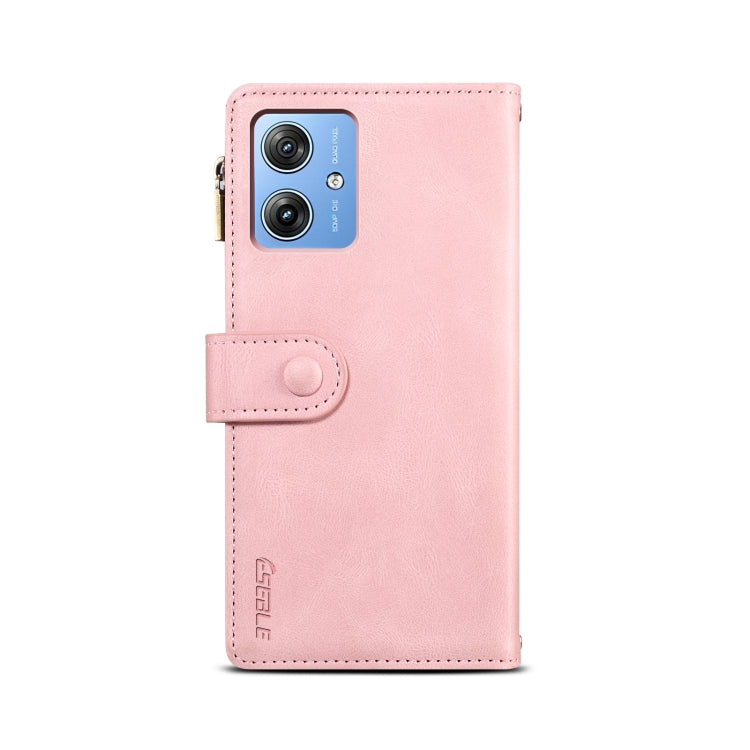 For Motorola Moto G64 5G Global ESEBLE Retro Frosted RFID Leather Phone Case