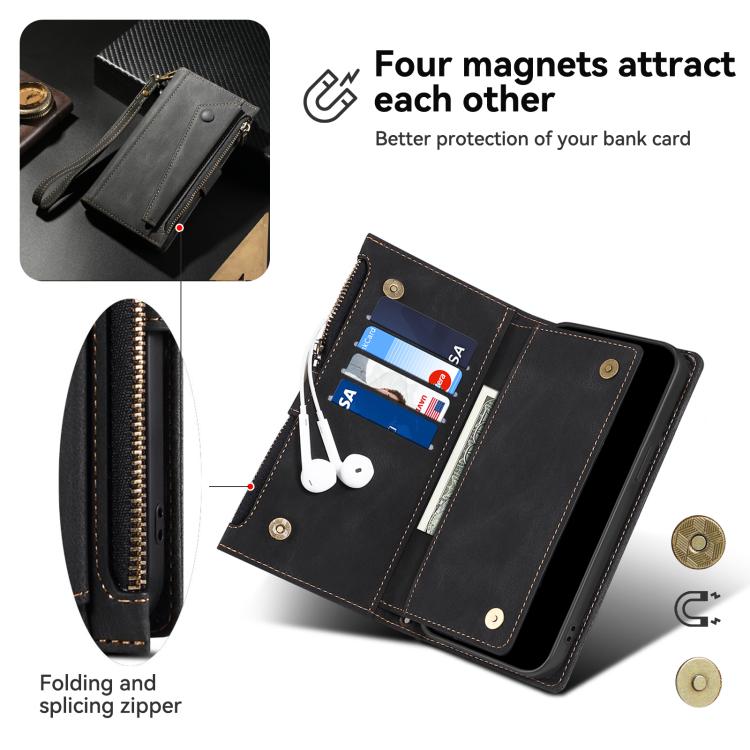 For Motorola Edge 60 ESEBLE Retro Frosted RFID Leather Phone Case