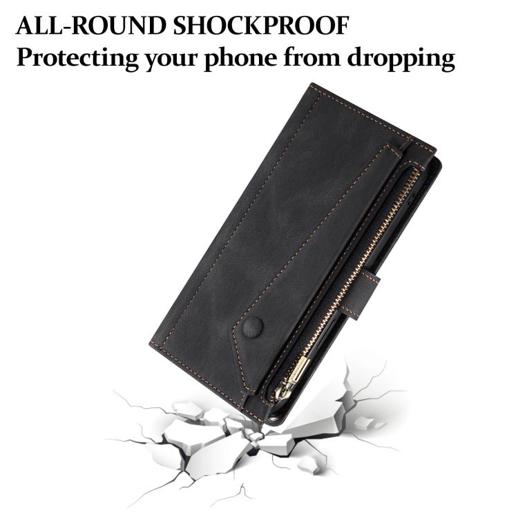 For Motorola Edge 60 ESEBLE Retro Frosted RFID Leather Phone Case