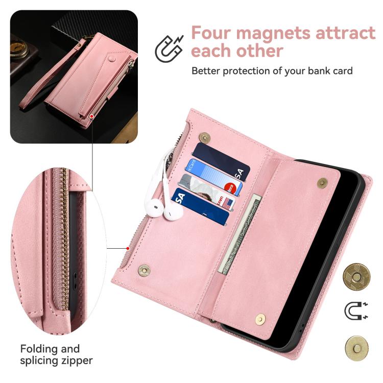 For Motorola Edge 60 ESEBLE Retro Frosted RFID Leather Phone Case