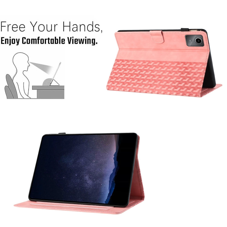 For Lenovo Tab M11/Xiaoxin Pad 11 2024 Building Blocks Embossed Leather Smart Tablet Case