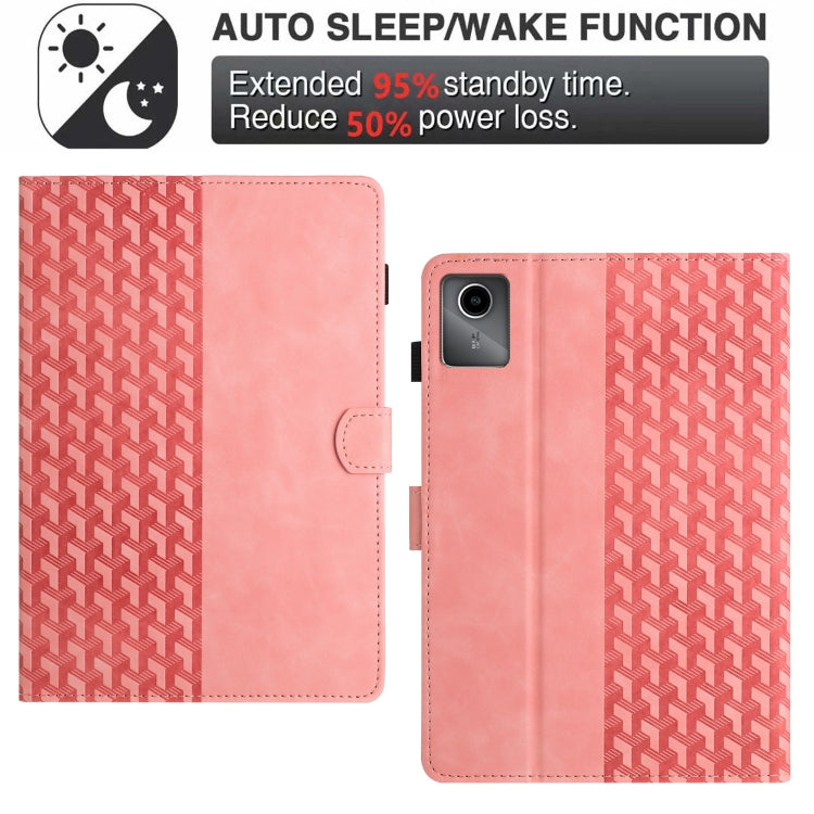 For Lenovo Tab M11/Xiaoxin Pad 11 2024 Building Blocks Embossed Leather Smart Tablet Case