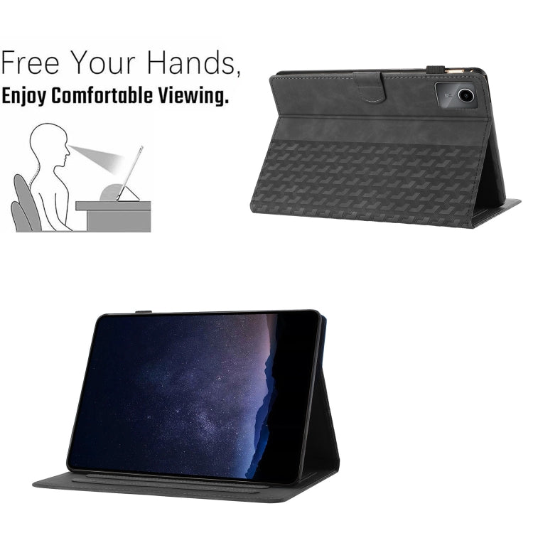 For Lenovo Tab M11/Xiaoxin Pad 11 2024 Building Blocks Embossed Leather Smart Tablet Case