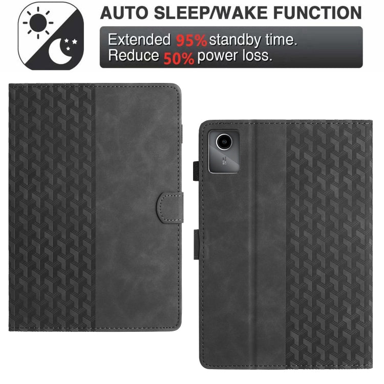 For Lenovo Tab M11/Xiaoxin Pad 11 2024 Building Blocks Embossed Leather Smart Tablet Case
