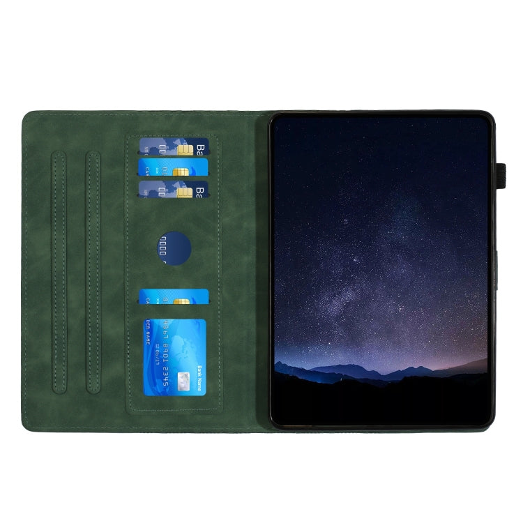 For Lenovo Tab M10 Plus Building Blocks Embossed Leather Smart Tablet Case