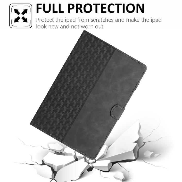 For Lenovo Tab M10 Building Blocks Embossed Leather Smart Tablet Case