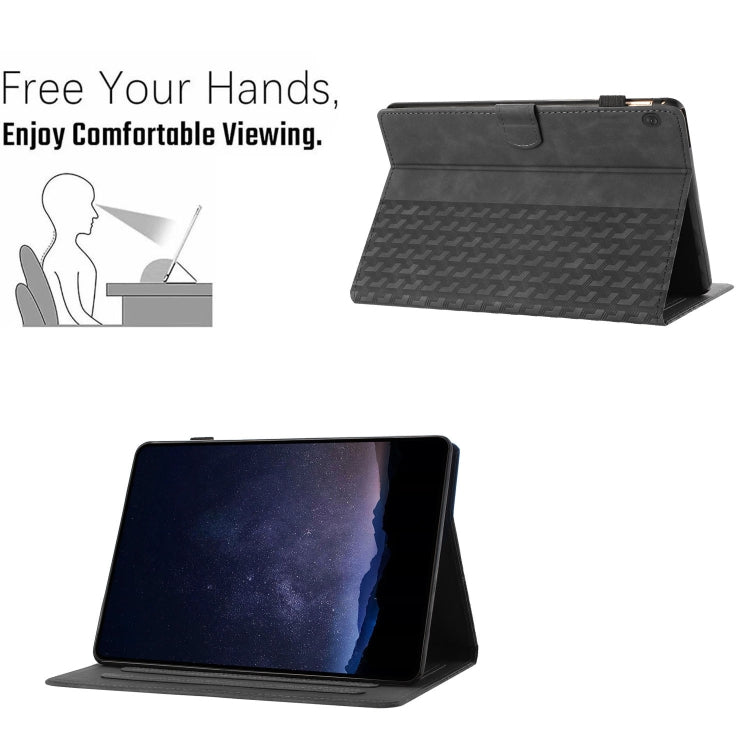 For Lenovo Tab M10 Building Blocks Embossed Leather Smart Tablet Case
