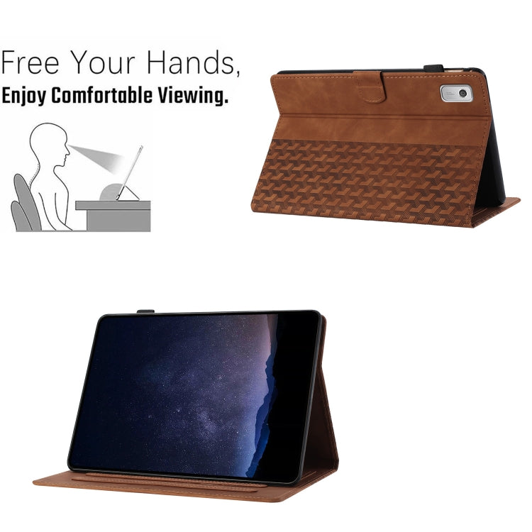 For Lenovo Tab P11 Gen 2 Building Blocks Embossed Leather Smart Tablet Case