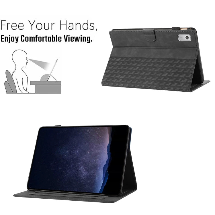 For Lenovo Tab P11 Gen 2 Building Blocks Embossed Leather Smart Tablet Case