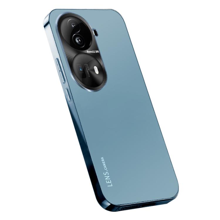 For OPPO Reno11 Pro Global AG Frosted Electroplating Acrylic Phone Case
