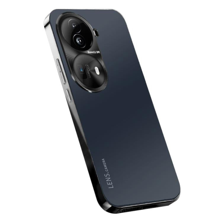 For OPPO Reno11 Pro Global AG Frosted Electroplating Acrylic Phone Case