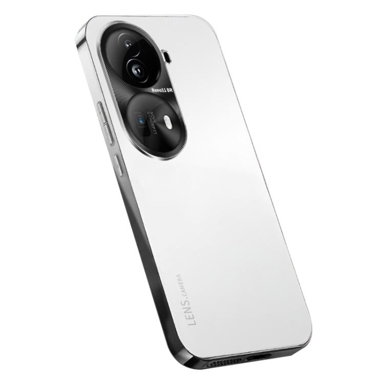 For OPPO Reno11 Pro Global AG Frosted Electroplating Acrylic Phone Case