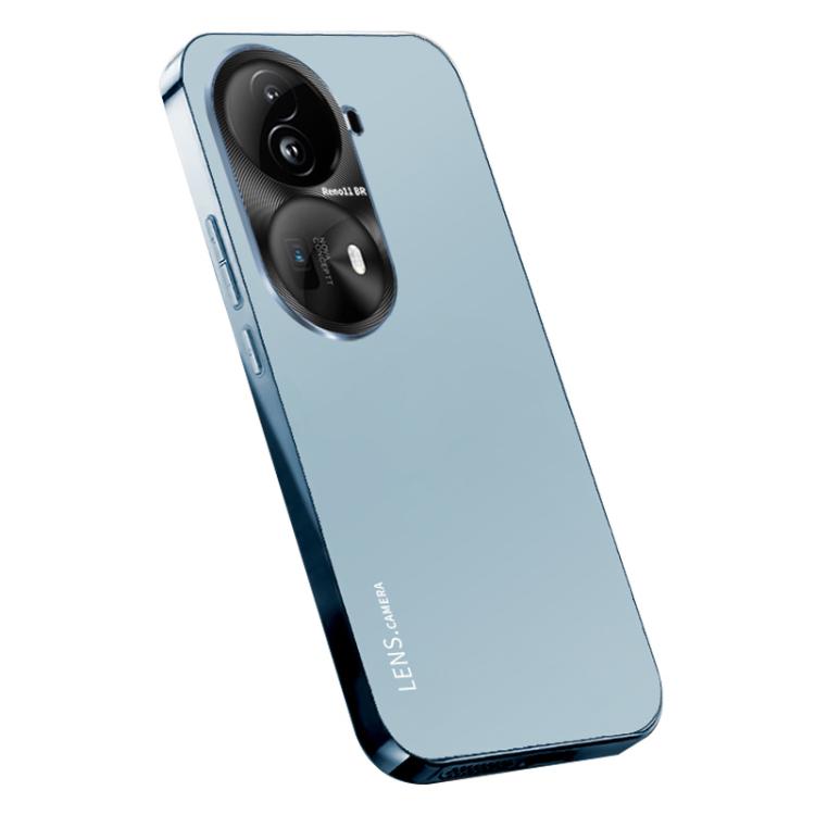 For OPPO Reno11 Pro Global AG Frosted Electroplating Acrylic Phone Case