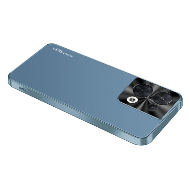For OPPO Reno8 AG Frosted Electroplating Acrylic Phone Case