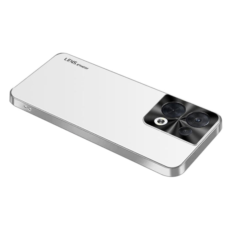 For OPPO Reno8 AG Frosted Electroplating Acrylic Phone Case
