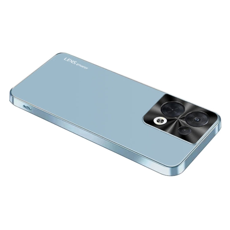 For OPPO Reno8 AG Frosted Electroplating Acrylic Phone Case