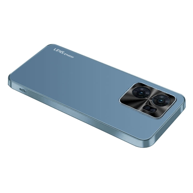For OPPO Reno7 AG Frosted Electroplating Acrylic Phone Case