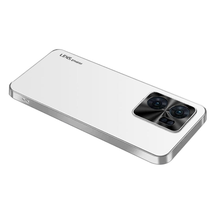 For OPPO Reno7 AG Frosted Electroplating Acrylic Phone Case